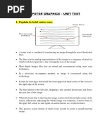 CG - Unit Test Question Bank PDF