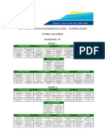 Fixture Mayores Primera Rueda G