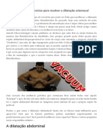 Stomach Vacuum - Exercícios para Resolver A Dilatação Estomacal