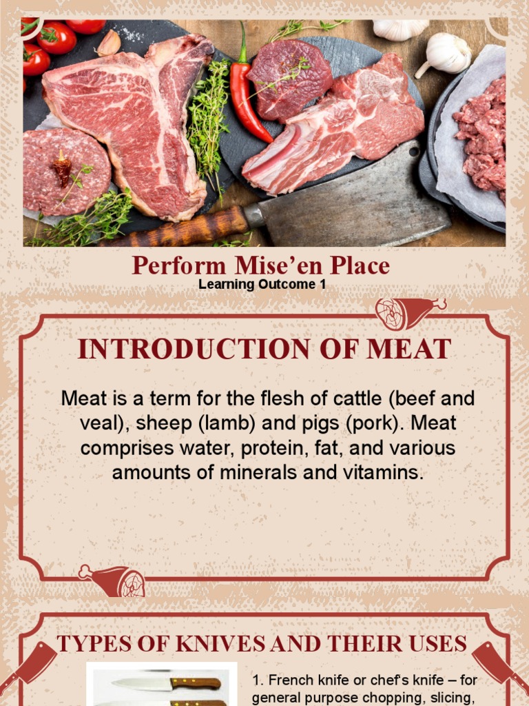 Introduction of Meat_Lesson 1 PDF Meat Beef