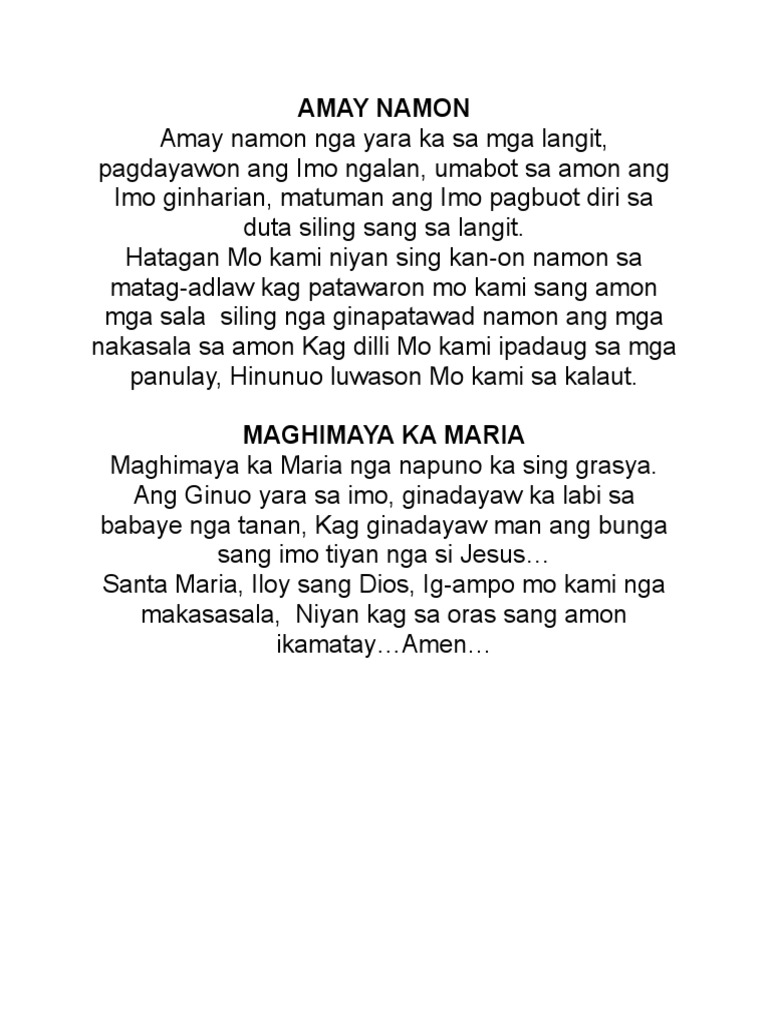 Pater Noster Ave Maria | PDF