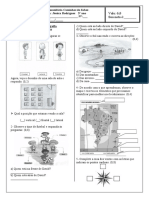 Escola Comunitária Caminhos do Saber avaliação de Geografia do 1° Trimestre