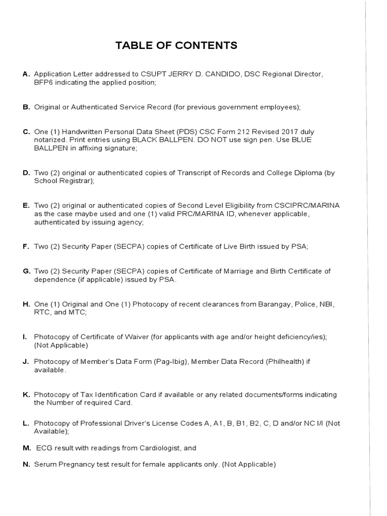 BFP Application Requirements 2025 | PDF | Finance & Money Management ...