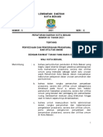 Perda Nomor 5 Tahun 2021 Tentang Penyediaan Dan Penyerahan Prasarana, Sarana & Utilitas Umum