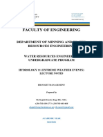 Engineering Faculty Drought Lectures