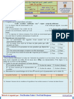 Beni-Mellal-Khenifra Examen Regional PC 2021 Sujet PDF