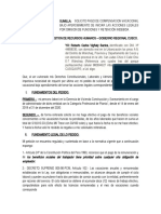 Solicitud de pago de compensación vacacional y apercibimiento de acciones legales