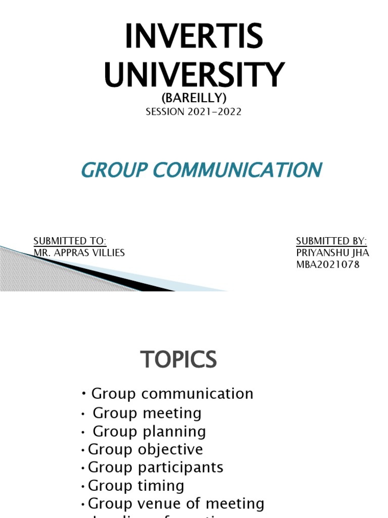 Group Communication Guide | PDF | Communication | Psychological Concepts