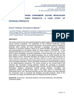 Factors Influencing Consumers ' Buying Behaviours Towards Ayurvedic Products: A Case Study of Patanjali Products