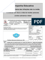 Notificação de Autuação de Infração de Trânsito: Prefeitura Municipal de Barbacena / MG