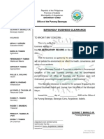 Barangay Business Clearance PDF