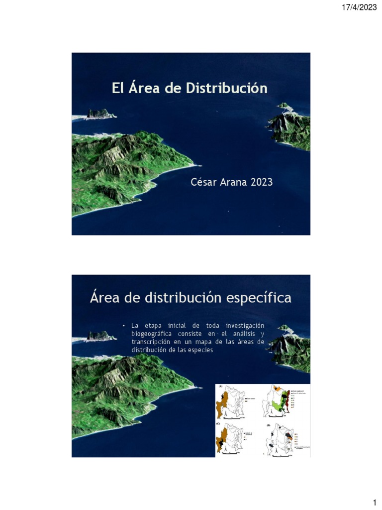 Análisis del Área de Distribución Específica | PDF | Ciencias de la ...