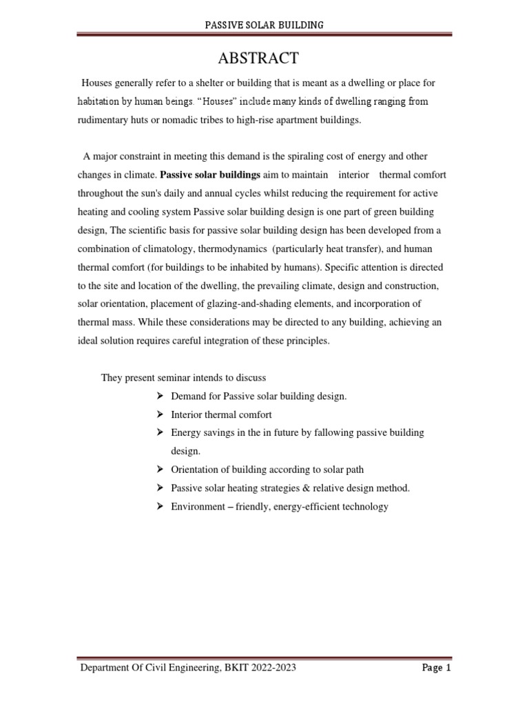 Passive Solar Building Pdf Solar Energy Window