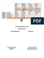 Horario III Ciclo