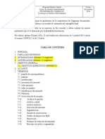 Tabla de Contenido de Organizar Documentos