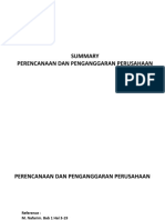 Perencanaan Dan Penganggaran Perusahaan