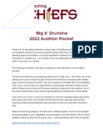 Big 8 First Round Audition Packet (2022) PDF