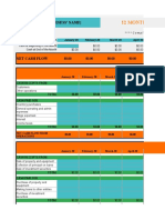 12 Month Cash Flow Statement Template Camino Financial