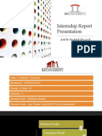 Internship Report Presentation CIE-1 - 19SOECE11011