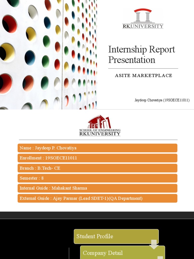 Asite Marketplace Internship Overview | PDF | Procurement | Computer ...