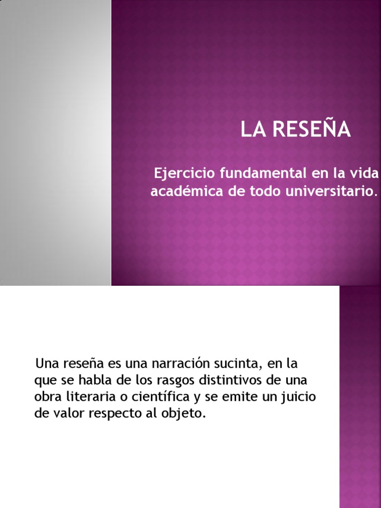 La Reseña | PDF