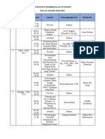 Rundown Pembekalan Intensif