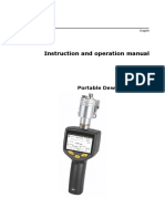 Instruction and Operation Manual: Portable Dew Point Meter