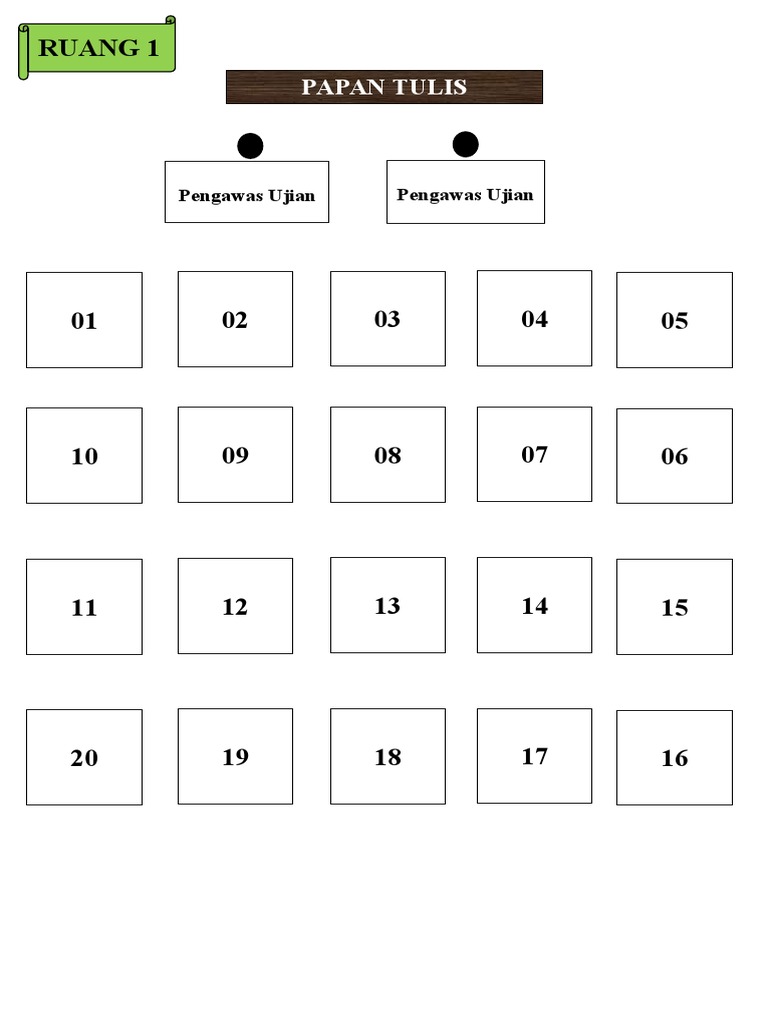 Denah Ruang Ujian | PDF