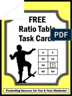 Free Ratio Table Task Cards: Promoting Success For You & Your Students!