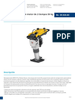 Vibroapisonador Con Motor de 2 Tiempos 59 KG