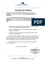 Constancia de Trabajo Maira Resident PDF