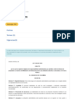 Ley 1476 de 2011 - Informativo Administrativo Por Perdida o Daño de Material