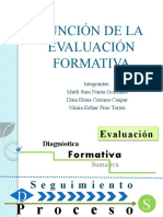 FUNCION DE LA EVALUACION FORMATIVA