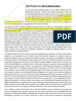 Conflictos Éticos y El Neoliberalismo