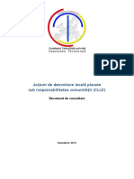 Actiuni de Dezvoltare Locala Plasate Sub Responsabilitatea Comunitatii MDRAP