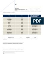 Declaração faturamento empresa transportes 2022