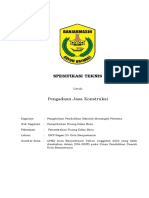 Spesifikasi Teknis Pekerjaan Penambahan Ruang Kelas Baru SMPN 24 PDF