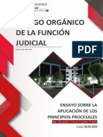 DER-5S-T01-Ensayo Sobre La Aplicación de Los Principios Procesales Previstos en El Código Orgánico de La Función Judicial en Casos Concretos.