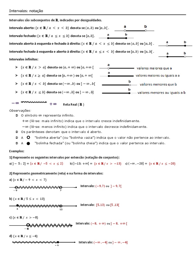 Intervalos 2023 Pdf Número Real Conjunto Matemática