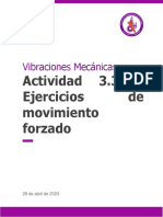VIBRACIONES - ACTIVIDAD 3.3 Ejercicios de Movimiento Forzado