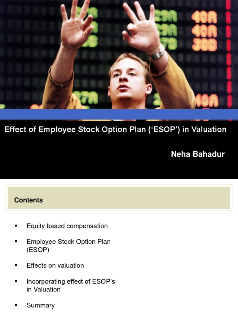ESOP Presentation | PDF | Employee Stock Option | Option (Finance)