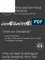 EthicsPL1 Moral & Non-Moral Standards