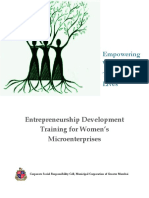 Proposal - Entrepreneurship Development For Women's Microenterprises