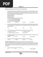 Mock CAT Test 4 Questions