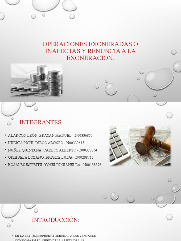 Que Son Rentas Exentas O Exoneradas