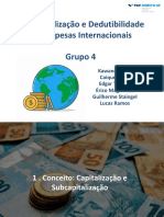 Subcapitalização e Dedutibilidade de Despesas Internacionais - Final PDF