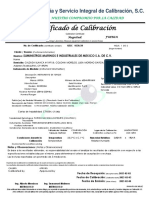 Calibración de instrumento de torque