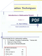 Optimization Techniques: Introduction To Mathematical Models