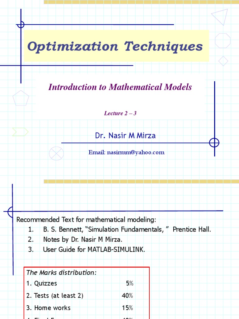 Introduction to Mathematical Modeling | PDF | System | Mathematical Model