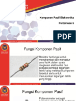 Komponen Pasif Elektronika Fungsi